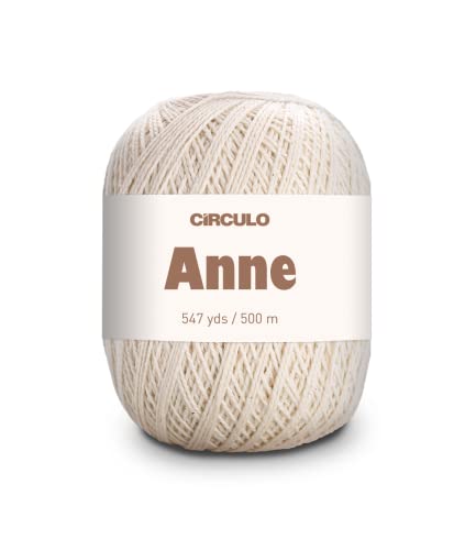 CÍRCULO – Hochwertige Wolle zum Stricken & zum Häkeln | 100% Baumwolle mercerisiert - 500m - Qualität seit 1938 (beige) von CÍRCULO