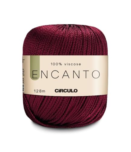 Encanto Garn von Circulo – 100% Viskose (1 Knäuel) – 100 g – 140 Yds – Häkelgarn Encanto von Círculo. (3794 Bordo) von CÍRCULO