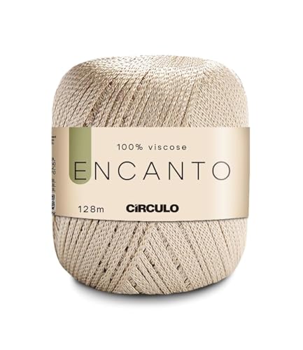 Encanto Garn von Circulo – 100% Viskose (1 Knäuel) – 100 g – 140 Yds – Häkelgarn Encanto von Círculo. (7650 Almendra) von CÍRCULO