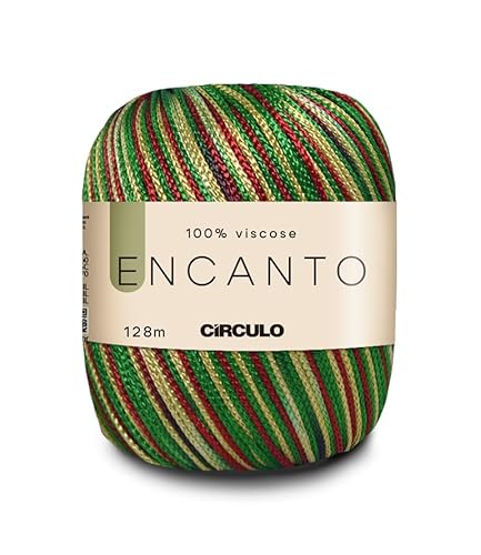 Encanto Garn von Circulo – 100% Viskose (1 Knäuel) – 100 g – 140 Yds – Häkelgarn Encanto von Círculo. (9818 Natalina) von CÍRCULO