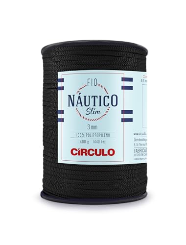 Nautisches Garn Slim Kreis, 3 mm - Polypropylen, 400 g, robust und vielseitig (8990) von CÍRCULO