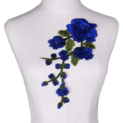 1 stück Rose Bestickt Nähen Auf Patch Blume Patch Aufkleber Für Kleidung Abzeichen Nähen Stoff Applique Liefert von CIVIOOH