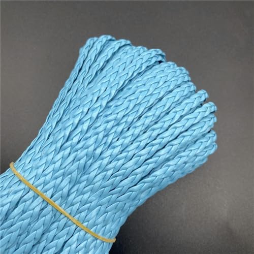 3 Yards 5 mm Kordel Seil geflochten PU Leder Faden Schnur Halskette Seil für Schmuck machen DIY Armband Erkenntnisse von CIVIOOH