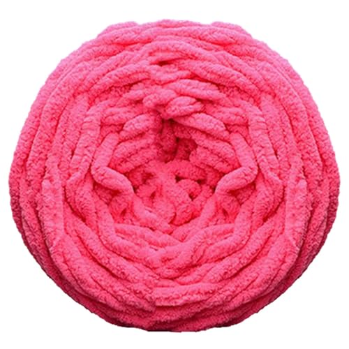 CIVIOOH 100 g Strickgarn für Pullover, weiches Eisstreifen-Baumwollgarn, für Schals, Mützen, Kissen, Puppen, zum Selbermachen, grobe Garne, Schwarz/Weiß/Gelb von CIVIOOH