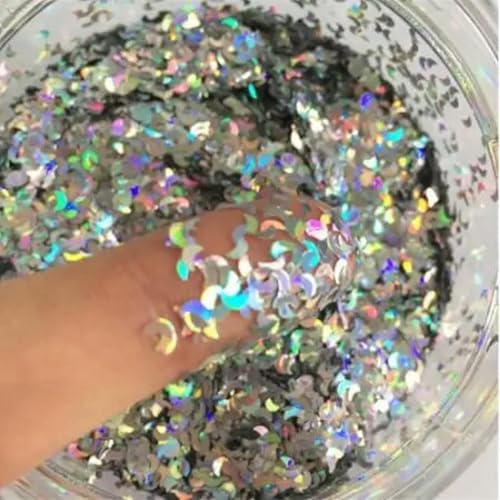 Nail Art Glitter 3D MIX Farbe Nagel Glitter Pulver Pailletten Pulver Konfetti Nagel Pailletten 5 Boxen/Set von CIVIOOH