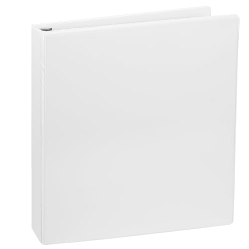 CIXILDTS 2,5 cm schräger Ringbuch, einhändige Öffnung, 3-Ringbuch, passend für Briefpapier, Präsentationsansichtsbinder, Weiß, 1 Stück von CIXILDTS