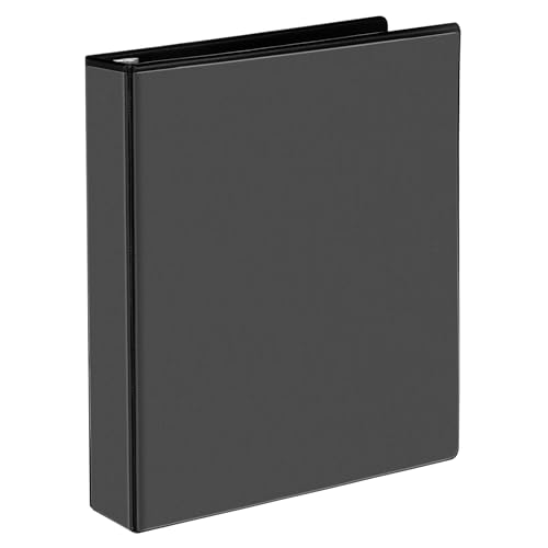 CIXILDTS 2,5 cm schräger Ringbuch, einhändige Öffnung, 3-Ringbuch, passend für Briefpapier, Präsentationsansichtsbinder, schwarz, 1 Stück von CIXILDTS
