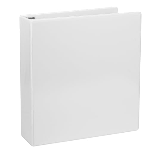 CIXILDTS 3,8 cm Ordner, einhändig öffnender schräger D-Ringbuch, 3,8 cm, 3-Ringbuch, passend für Briefpapier, Präsentationsansichtsbinder, Weiß, 1 Stück von CIXILDTS