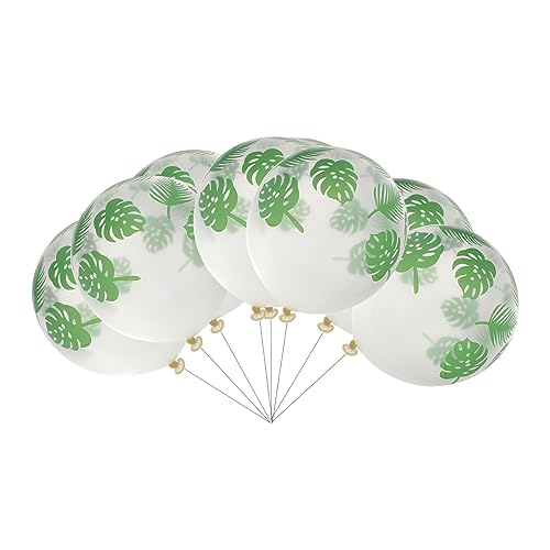 20St Blattballon Konfetti-Luftballons grüne Luftballons tropische Ballons green balloons Sommerliche Partydekoration dekorativer Luftballon Ballons für die Dschungelparty Emulsion CIYODO von CIYODO