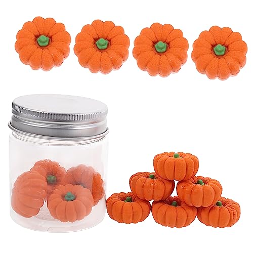 CIYODO 1 Box Halloween Radiergummi Mit Simuliertem Essen Kürbis Tier Radiergummis Große Mini Kürbis Figur Halloween Kürbis Radiergummi Radiergummi Neuartige Radiergummis Für von CIYODO