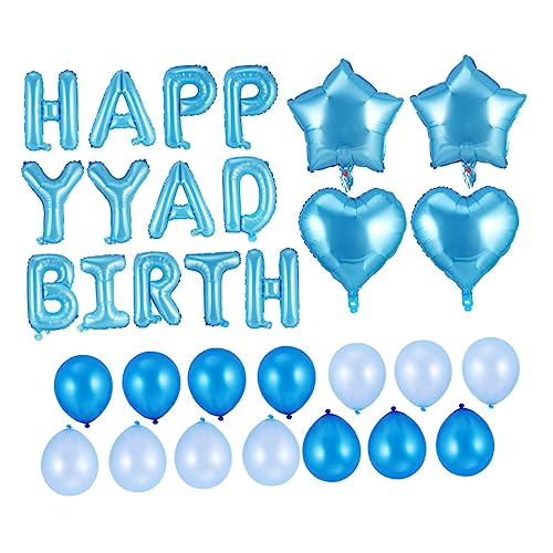 CIYODO 1 Satz Ballon Partyzubehör Alles Zum Geburtstag Dekorationen Alles Zum Geburtstag Girlande Alles Zum Geburtstag-banner -banner Kinder Dekor Aluminiumfolie Blue von CIYODO