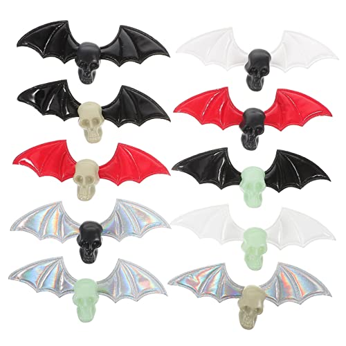 CIYODO 1 Satz Fledermausflügel Haarzubehör Kopfschmuck-dekoration Haarschmuck Zubehör Für Schuhbekleidung Mini-teufelsflügel Halloween-fledermaus-dekorationen Mini-dekor Plastik von CIYODO