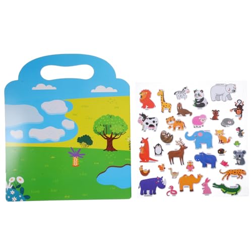 CIYODO 1 Satz kinderbeschäftigung stickerheft Kinder kinderga DIY pädagogische abziehbilder DIY-Stickerbuch Spielzeuge Aufkleber wiederverwendbares Stickerbuch Sticker-Spielzeug Papier von CIYODO