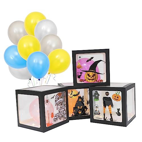 CIYODO 1 Set-box Halloween Ballon Box Halloween-partyzubehör Halloween-ballonboxen Halloween- -requisiten Papier von CIYODO