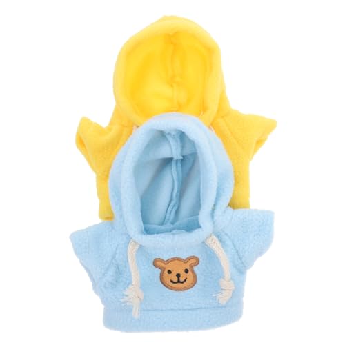 CIYODO 10 STK Kapuzenpullover für Bärenpuppe dekorative Bären-Kapuzenpullover Bären-T-Shirt Tiere puppenkleidung Puppen Kleidung puppenaugen Spielzeug Plüschtierkleidung Stoffbären-Outfit von CIYODO