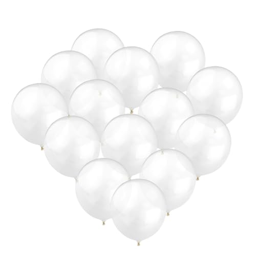 CIYODO 100 Stück 10 Zoll Latexballons Weiß Ideale Luftballons Für Hochzeitsdekoration Kindergeburtstage Und Festliche Anlässe Spaß Und Freude Für Jede Feier von CIYODO