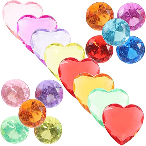 CIYODO 100 Stück DIY zubehör Edelsteine für prinzessinschloss Kleidungsdekoration verkleidung gefälscht Schmuck bastelsets für DIY Diamant Edelsteine Acryl von CIYODO