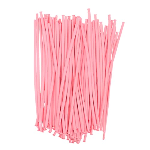 CIYODO 100st Zauberstreifen-ballon Lange Luftballons Selber Machen Langer Ballon 260 Ballons Klar Partyballons Luftballons Für Kinder Ballon Glanzspray Klare Luftballons Rosa Emulsion von CIYODO