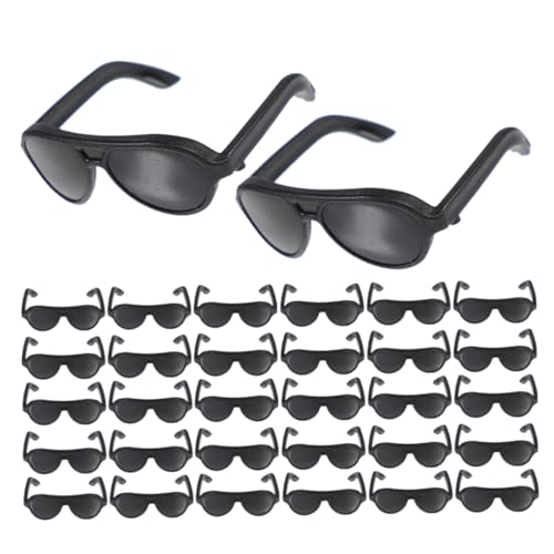 CIYODO 200 Mini Sonnenbrillen für Puppen Schwarze Miniatur Kunststoff Brillen Puppenhaus Accessoires Cosplay Party Zubehör Vielseitig für Ankleiden und Basteln CIYODO 200 Mini Sonnenbrillen für Puppen Schwarze Miniatur Kunststoff Brillen Puppenhaus Accessoires Cosplay Party Zubehör Vielseitig für Ankleiden und Basteln von CIYODO