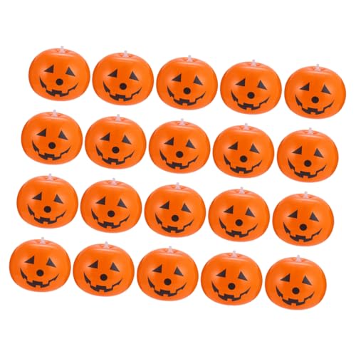 CIYODO 20pcs Halloween Kürbisballons Leichtes Design Kürbisballons Dekorative Halloween Party Balloons von CIYODO