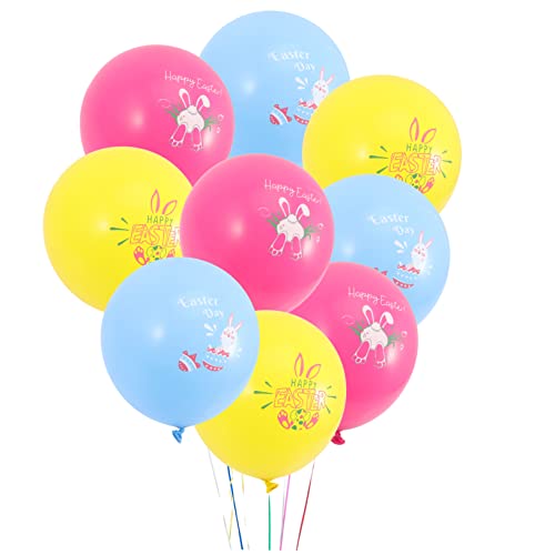 CIYODO Ostern Luftballons Cartoon Latex Ballons Für Foto Requisiten Bunte Partydekoration Mit Hasen Und Eiern Ideale Party Supplies Für Ostern Feiern von CIYODO