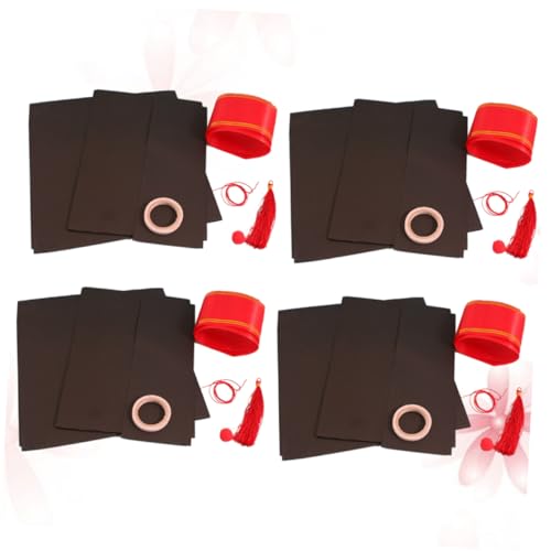 CIYODO 4 Stück DIY-Material Für Den Abschluss Mini-abschlusskappen Aus Papier Abschlussfeier Handwerk Graduierung DIY Handwerk Kappen-dekorationsset Graduierungshut DIY Material DIY-Kits von CIYODO