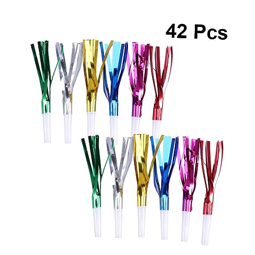 CIYODO 42 Stück Kinderpfeife Partygeschenke pfeifen Partypfeifen pfeifen Partykrachmacher Zufällige Farbe CIYODO 42 Stück Kinderpfeife Partygeschenke pfeifen Partypfeifen pfeifen Partykrachmacher Zufällige Farbe von CIYODO
