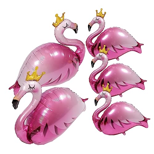 CIYODO 5St Partyballons hawaii accessoires ballon set party accessoires Flamingo-Zubehör Hawaii-Zubehör Flamingo-Geburtstagsdekoration Luau-Partyzubehör Hawaii-Ballon Flamingo-Ballon von CIYODO