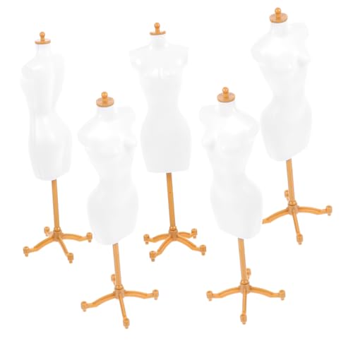 CIYODO 5st Puppenaufhänger Pappaufsteller Puppen Halterung Stoffpuppenform Puppenkleidung Schaufensterpuppe Modell Puppenständer Männchen Modelle Kleidung Unterstützung Puppenhaus Plastik von CIYODO