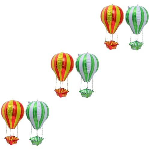 CIYODO 6 Stk Ballon Heiße Luft Fallschirm Spielzeug Schmetterling Party Dekorationen Aluminiumfolie Green von CIYODO