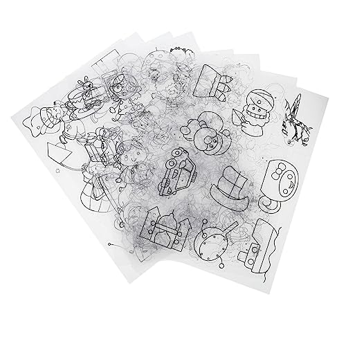 CIYODO 8 Stück Schrumpffolien Zum Basteln DIY Schrumpfmaterial Schrumpfendes Kunstpapier Kinder Bastelbedarf Schrumpfkunst Schlüsselanhänger Zubehör Bedrucktes Schrumpfmaterial von CIYODO