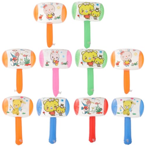 CIYODO Aufblasbare Cartoon Hammer Lustige Bunte Hammer Für Pool Partys Inflatable Mallet Mit Glöckchen Plastik Hammer Für Und Erwachsene Zufällige Farben von CIYODO