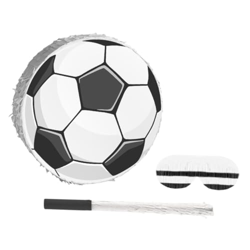 CIYODO Fußball Pinata Kindergeburtstag mit Schläger und Augenbinde Stabile Pappkonstruktion Papierkonfetti für Jungen Fußballparty Deko und Spiele CIYODO Fußball Pinata Kindergeburtstag mit Schläger und Augenbinde Stabile Pappkonstruktion Papierkonfetti für Jungen Fußballparty Deko und Spiele von CIYODO