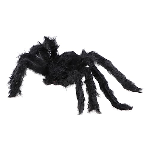 CIYODO Künstliche Spinnen Ornamente Für Halloween Große Schwarze Spinne Perfekte Tischdekoration Für Bars Und Geschäfte Ideales Accessoire Für Gruselige Feste 50 g Leicht von CIYODO