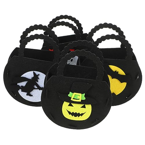 CIYODO Leckerli Bags Requisiten Süßigkeitshandtaschen Tasche Taschen Goodie Party Tragetaschen Kind Süßigkeitstüten Filztaschen Tragbare Kürbis Filzstoff Halloween von CIYODO