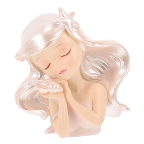 CIYODO Ornamente Mädchen Spielzeug Cartoon-handwerksverzierung Autospielzeug Für Mädchen Küstenmeer Prinzessinnengeschenke Ocean Girl Desktop-modell Tischdekoration Kunstdekoration Harz von CIYODO