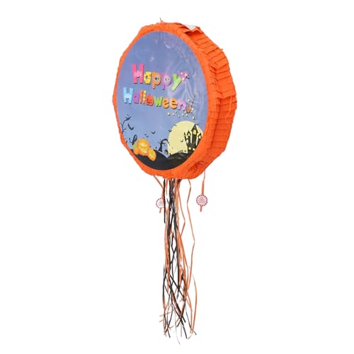 CIYODO Piinata Halloween Pinata-spiel Gruselige Pull-piñata Süßes Oder Saures Taschen Halloween-partybevorzugungsgeschenk Halloween-piñata-füllstoffe Mexikanische Piñata Spielzeug Papier von CIYODO