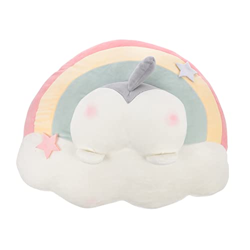 CIYODO Regenbogen-wurf-Kissen-Kissen Plüsch-wurfkissen Plüschfigurenspielzeug Scrump Plüsch Bett Plüschtiere Furret-plüsch Auto Kissen Sofa-plüschkissen Tierkissen Plüschstoff Grey von CIYODO