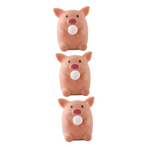 CIYODO Spielzeug Mitgebsel Kindergeburtstag 3er Set Lustige Schweinchen Dehnspielzeuge Interaktive Stressabbau Für Feste Und Pig Squeeze Toy Für Und von CIYODO