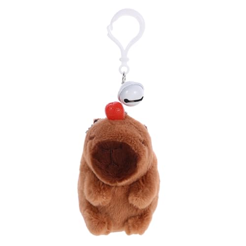 CIYODO üsch Capybara Anhänger Mit Schildkrötenrucksack Gefülltes Capybara üschtier Niedlicher Schlüsselanhänger Für Taschen Und Rucksäcke Cartoon Capybara Puppen Deko Für Kinder von CIYODO