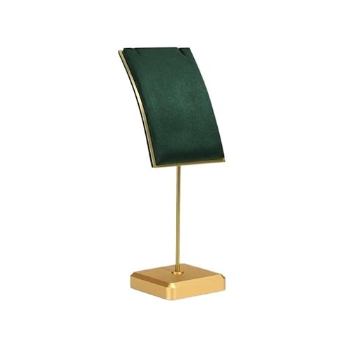 CJHFR472SG Schmuckaufbewahrung Halskette Schmuck Display Rack Anhänger Schaufenster Display Requisiten Display Rack Metall Display Stand Schmuckhalter(Green,Groß) von CJHFR472SG