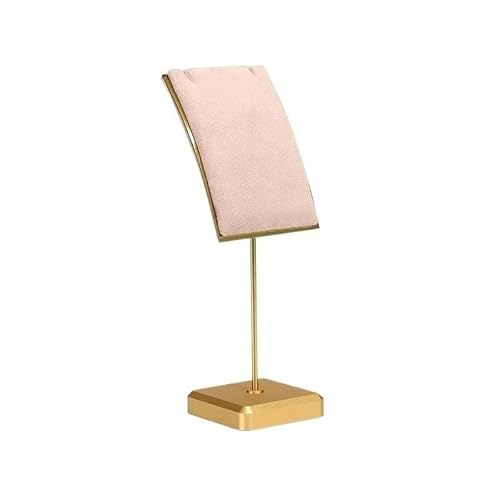 CJHFR472SG Schmuckaufbewahrung Halskette Schmuck Display Rack Anhänger Schaufenster Display Requisiten Display Rack Metall Display Stand Schmuckhalter(Pink,Groß) von CJHFR472SG