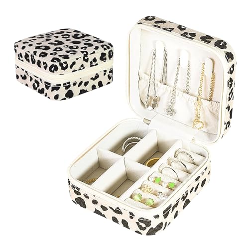 CJPXWCLC Schmuckschatulle, kleine Reise-Schmuckschatulle, Mini-Samt-Schmucketui für Mädchen und Frauen, Schmuck-Organizer-Box, Modeschmuck-Aufbewahrungsbox, Geschenk, exquisit von CJPXWCLC