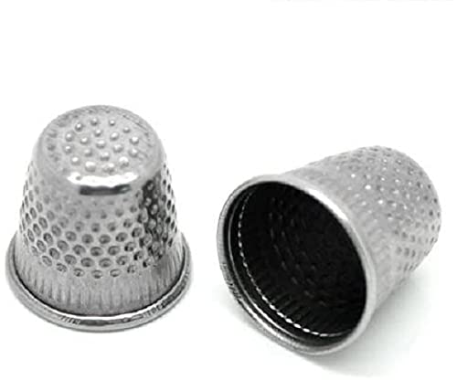 CKB Ltd 30x Silver Tone Sewing Thimbles Fingerhut 19x18mm Closed Top Dressmakers Tailor von CKB LTD