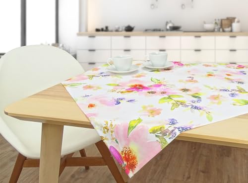 Tischdecke mit Sommermotiv vollflächiger Druck (80 x 80cm, Floral) von CKM