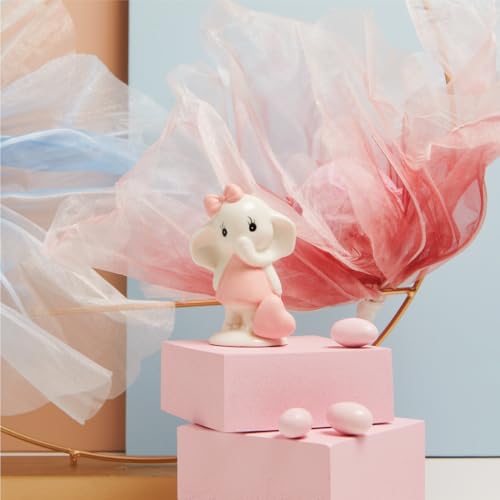 CLARALUNA Gastgeschenk Taufe Elefant Porzellan Rosa mit Box 2025 von CLARALUNA