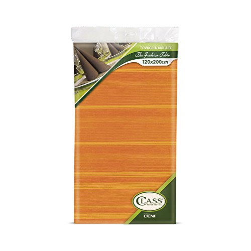 Class C1220 – 375 Airlaid Tischdecke, gefaltet, Papier, Orange, 200 x 120 x 0.1 cm von CLASS 10