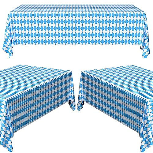 CLDURHGE 3 Stück Oktoberfest Tischdecke Deko Bayrische Bierzeltgarnitur Tischdeko Oktoberfest Tischdeko Party Bierzelten Bier Festival München Bayern Dekoration 137 x 274cm von CLDURHGE