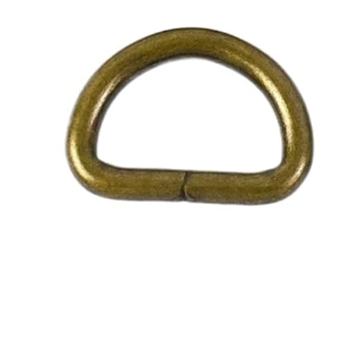 CLENEA 10 Stück 20/25/32/38 mm D-Lock-Up-Metallschnallen for Gurtband, Taschengurt, Einsteller, Schnallenverschlüsse, DIY-Hardware(Dark Yellow,25mm) von CLENEA