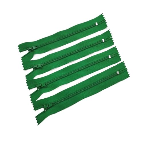 CLENEA 10 Stück 3# 7,5 cm – 60 cm (3 – 24 Zoll) geschlossener Nylon-Spiralreißverschluss, geeignet for Kleidung, 20 Farben, Reißverschlüsse for Nähen(Light Green,45cm) von CLENEA